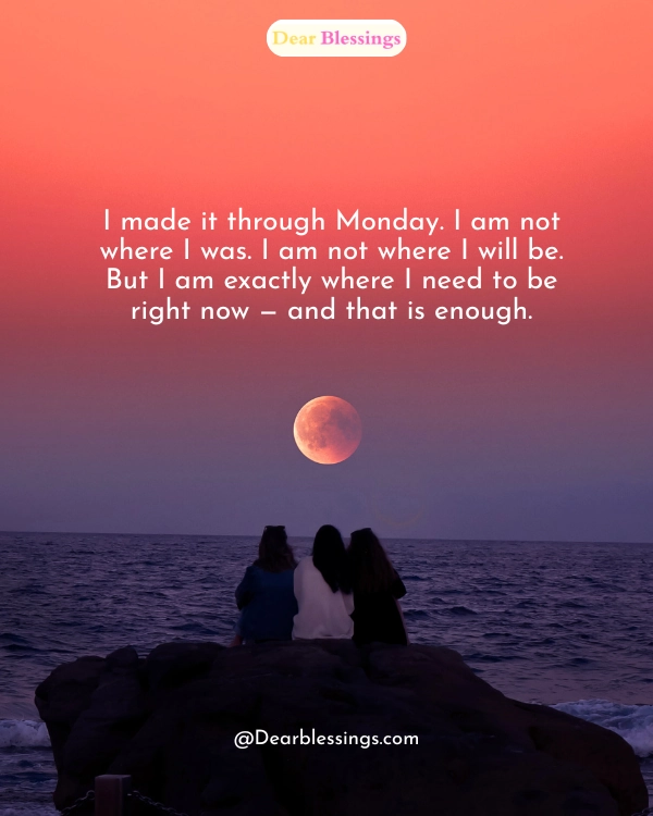 Monday Evening Blessings for Yourself