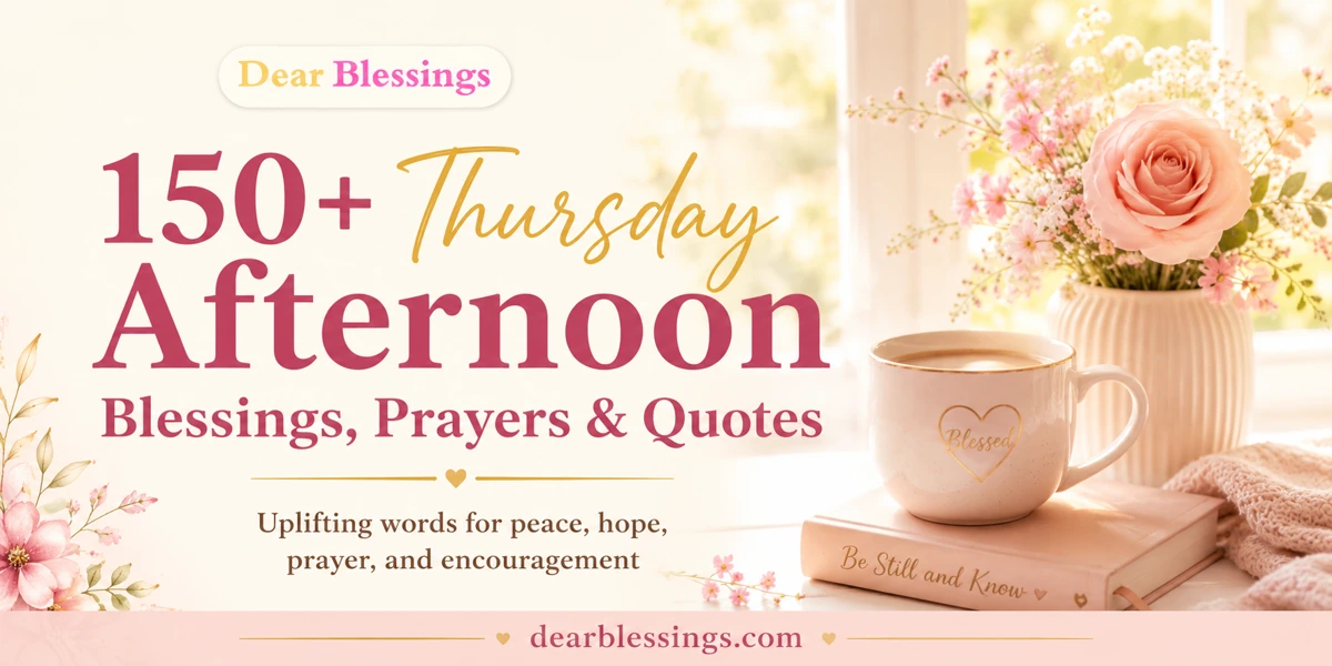 150+ Thursday Afternoon Blessings, Prayers & Quotes
