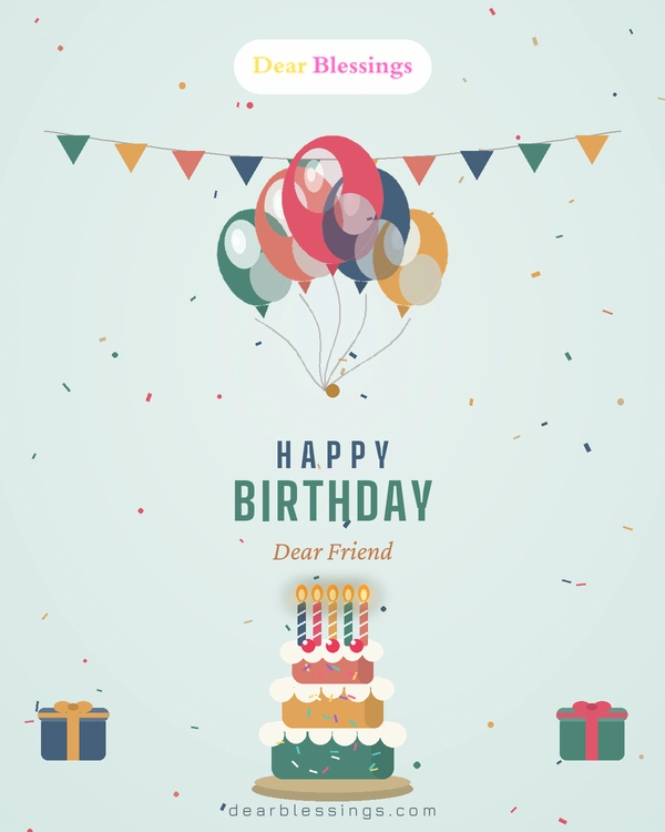 A Birthday Blessing for a Male or Female Friend