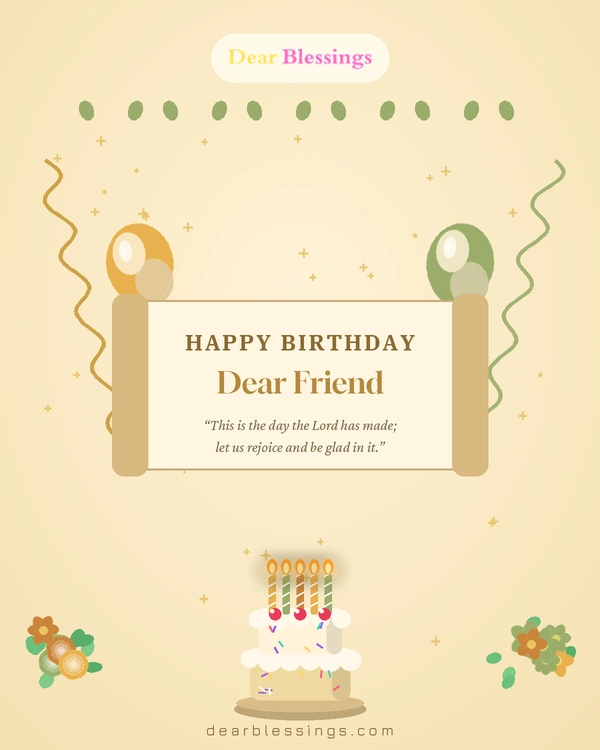 Biblical Birthday Blessings for a Friends