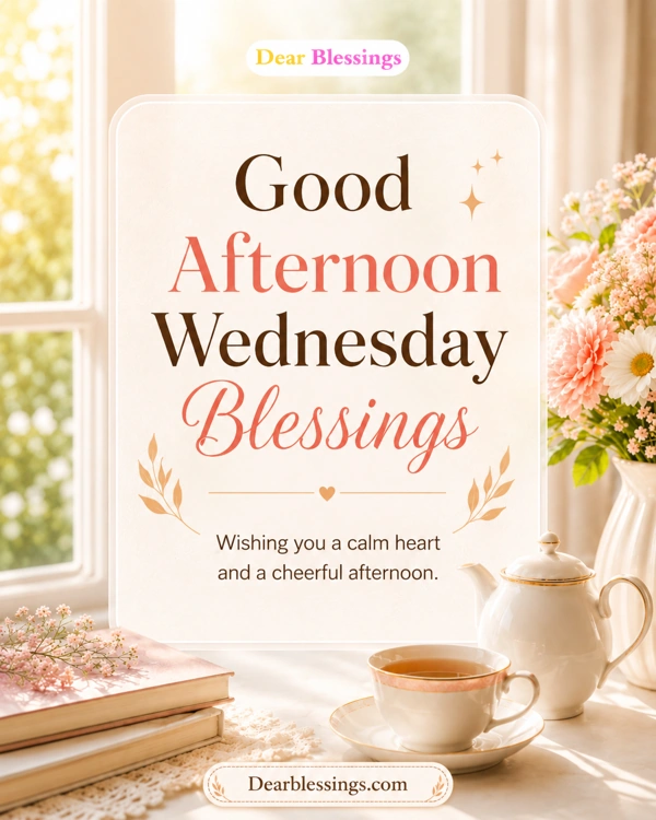 Good afternoon Wednesday Blessings