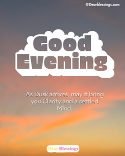 Best Good Evening Blessings Images