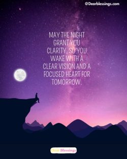 Inspirational Good Night Blessings
