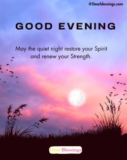 Short Good Evening Blessings