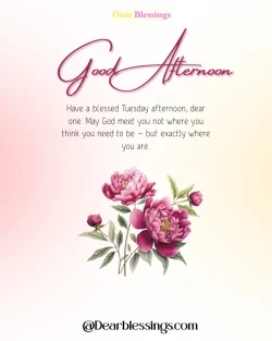 Have a Blessed Tuesday Afternoon Wishes with image