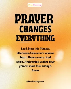 Monday Afternoon Prayers