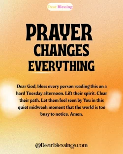 Tuesday Afternoon Prayers