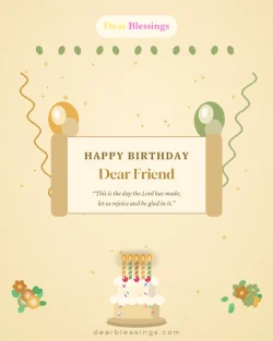 Biblical Birthday Blessings for a Friends