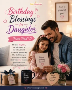 Birthday Blessings for Daughter From Dad