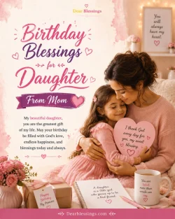 Birthday Blessings for Daughter From Mom