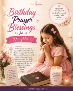 Birthday Prayer Blessings for Daughter
