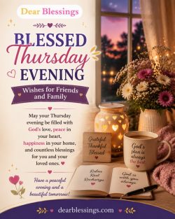 Blessed Thursday Evening Wishes for Friends and Family