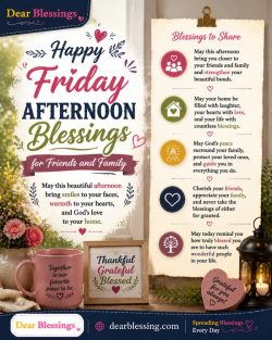 Friday Afternoon Blessings for Friends and Family