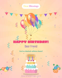 Funny Birthday Blessings for a Friend
