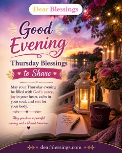 Good Evening Thursday Blessings to Share
