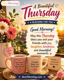 Good Morning Thursday Blessings for Friends