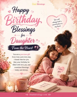 Happy Birthday Blessings for Daughter (From the Heart)