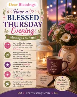 Have a Blessed Thursday Evening Messages to Send