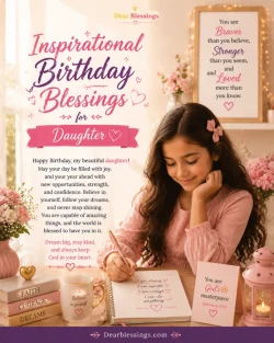 Inspirational Birthday Blessings for Daughter