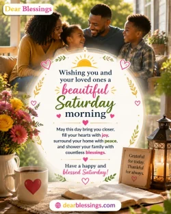 Saturday Morning Blessings for Friends and Family
