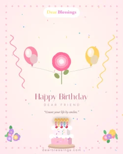 Short Birthday Blessings and Quotes for a Friend