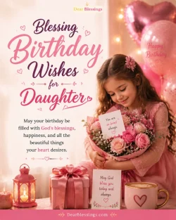 Short Blessing Birthday Wishes for Daughter