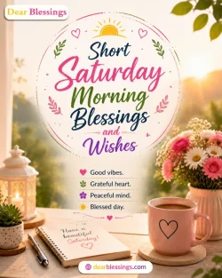 Short Saturday Morning Blessings and Wishes