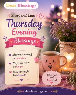Short and Cute Thursday Evening Blessings