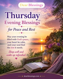 Thursday Evening Blessings for Peace and Rest