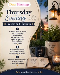 Thursday Evening Prayers and Blessings