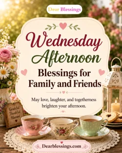 Wednesday Afternoon blessings for family and friends
