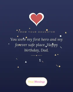 Birthday Blessings for Father from Daughter
