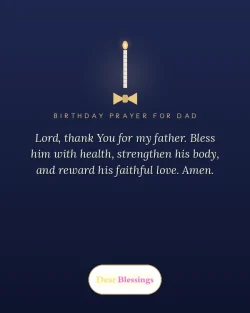 Birthday Prayers for Dad