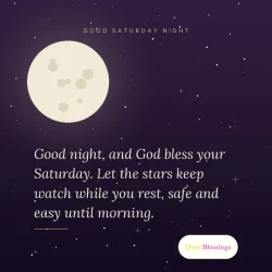 Blessed Saturday Night Wishes