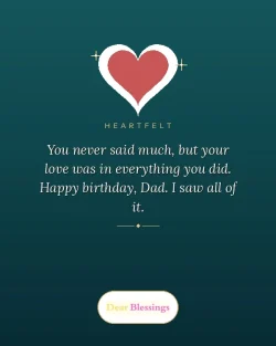 Heartfelt and Emotional Birthday Blessings for Father