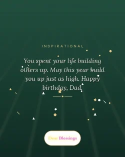 Inspirational Birthday Blessings for Father