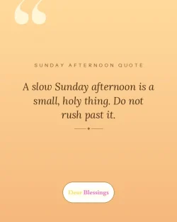Relaxing and Peaceful Sunday Afternoon Blessings