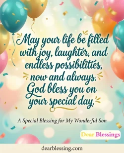 Religious Birthday Blessings for Son