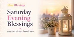 Saturday Evening Blessings