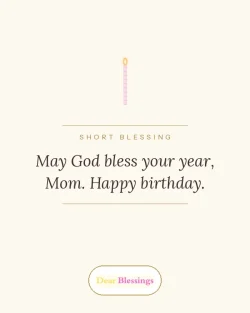 Short Birthday Blessings for Mother