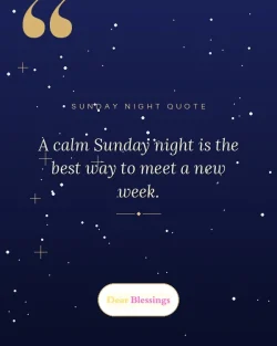 Sunday Night Prayers and Blessings